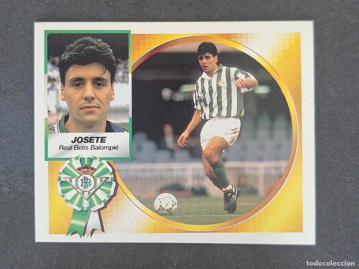 Cromos de f&uacute;tbol: L5 JOSETE REAL BETIS BALOMPIE LIGA ESTE 1994 1995 94 95 NUNCA PEGADO SIN PEGAR