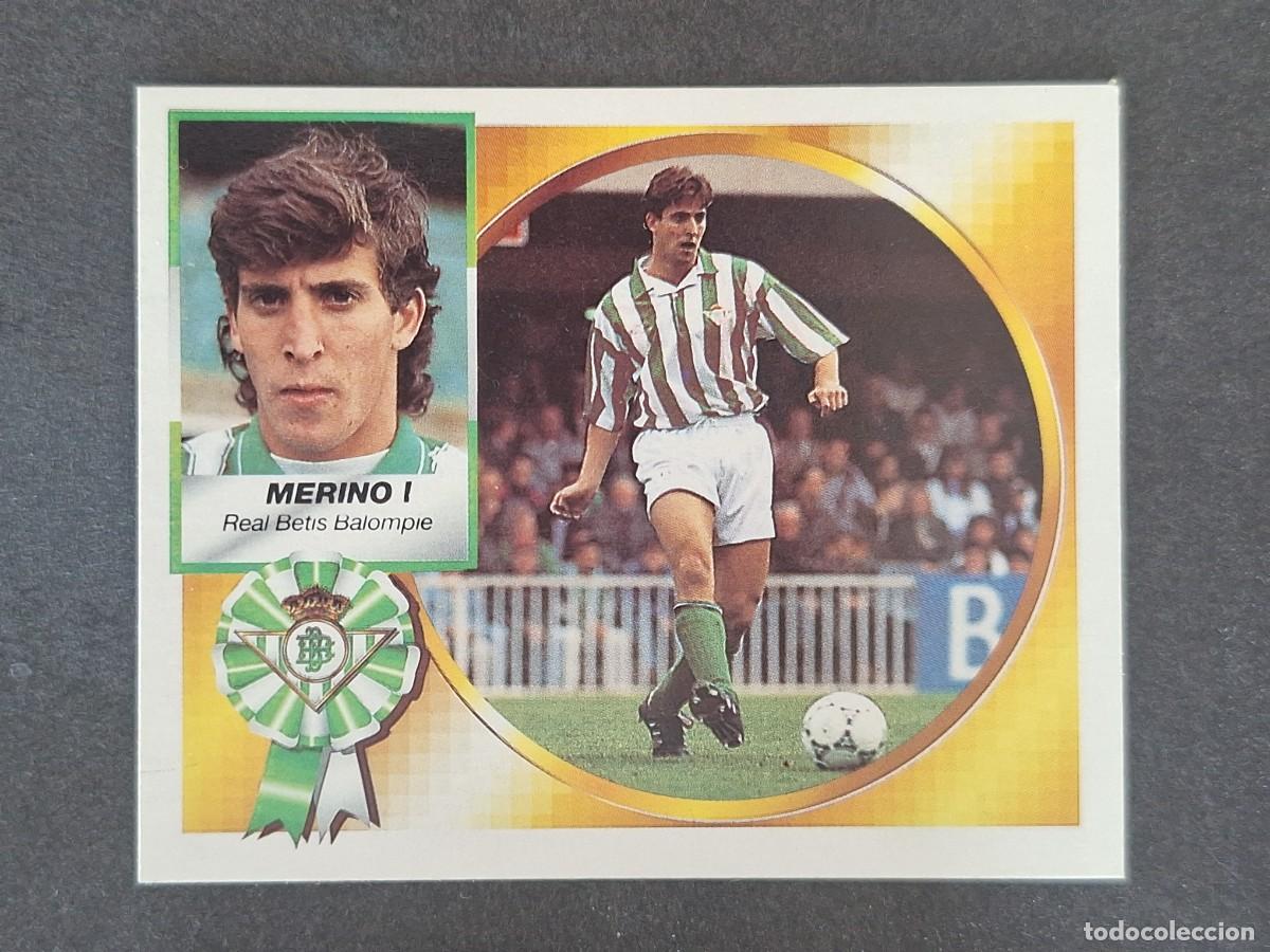 Cromos de f&uacute;tbol: L5 MERINO I REAL BETIS BALOMPIE LIGA ESTE 1994 1995 94 95 NUNCA PEGADO SIN PEGAR