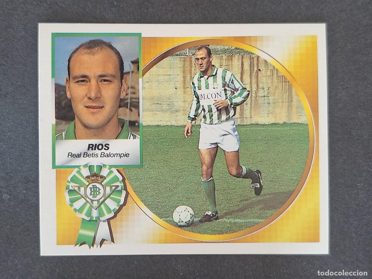 Cromos de f&uacute;tbol: L5 RIOS REAL BETIS BALOMPIE LIGA ESTE 1994 1995 94 95 NUNCA PEGADO SIN PEGAR