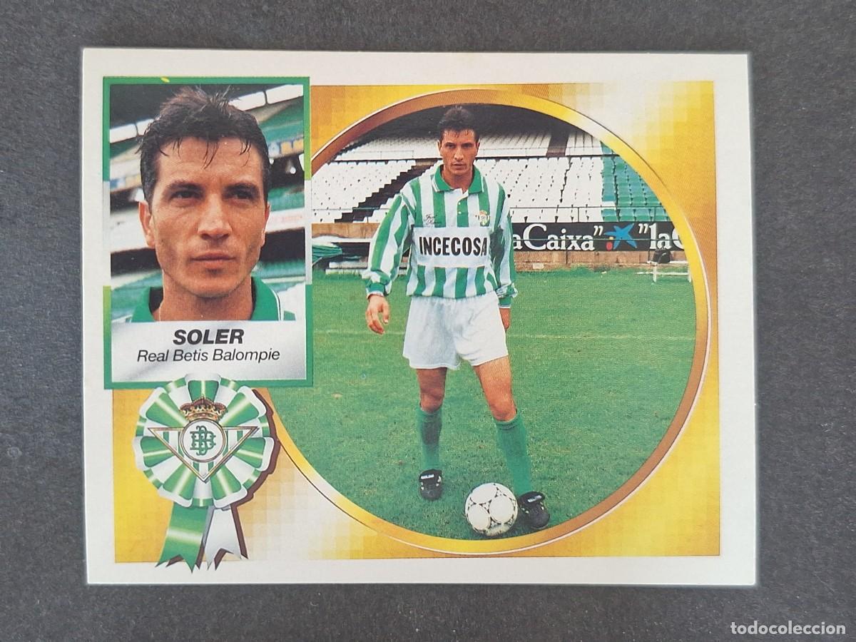Cromos de f&uacute;tbol: L5 SOLER REAL BETIS BALOMPIE LIGA ESTE 1994 1995 94 95 NUNCA PEGADO SIN PEGAR