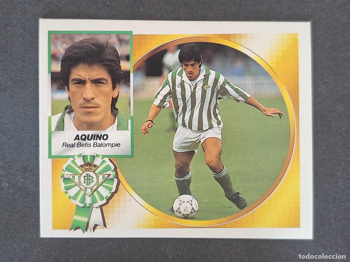 Cromos de f&uacute;tbol: L5 AQUINO REAL BETIS BALOMPIE LIGA ESTE 1994 1995 94 95 NUNCA PEGADO SIN PEGAR