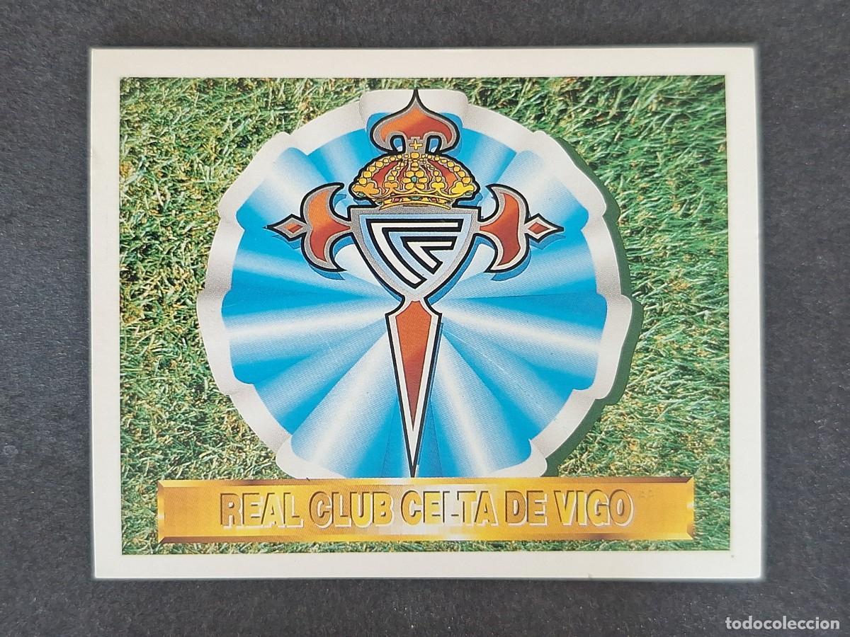 Cromos de f&uacute;tbol: L5 ESCUDO CELTA DE VIGO LIGA ESTE 1994 1995 94 95 NUNCA PEGADO SIN PEGAR