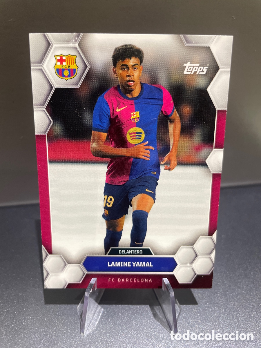 Cromos de f&uacute;tbol: Lamine Yamal 18 FC Barcelona Fan Set 2024-25 Topps