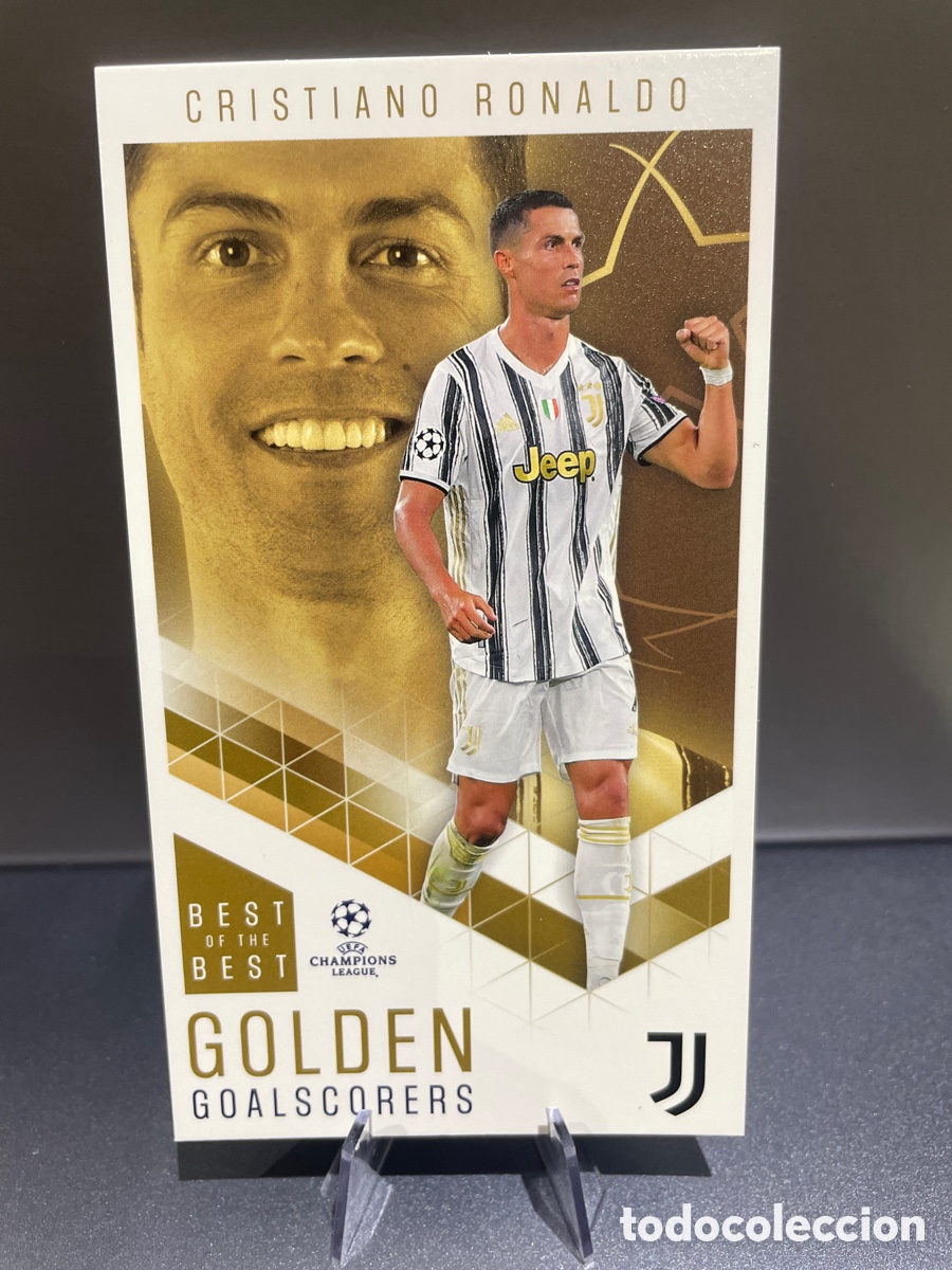 Football Stickers: Cristiano Ronaldo 91 Golden Goalscorers Best of the Best UCL 2020-21 Topps Juventus