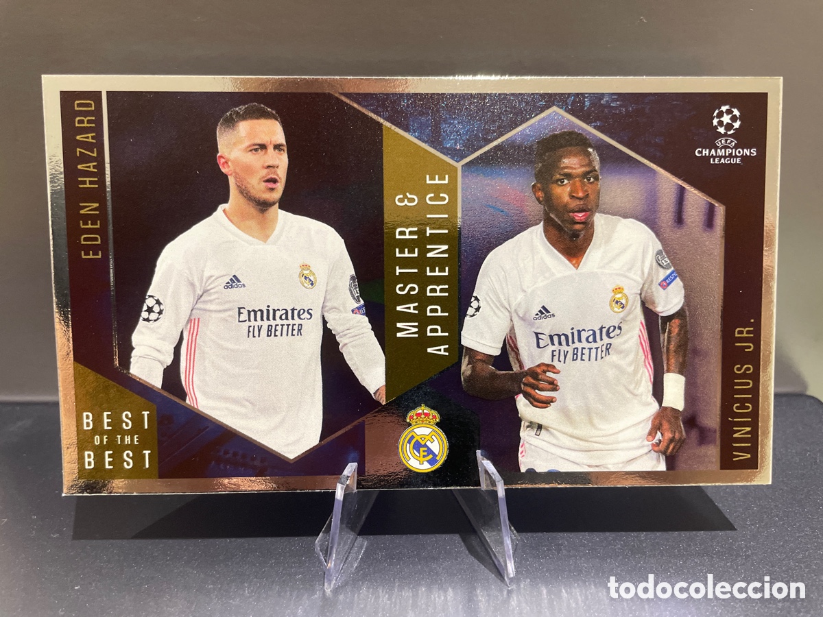 Football Stickers: Hazard Vinicius 139 Master & Apprentice Best of the Best UCL 2020-21 Topps Real Madrid