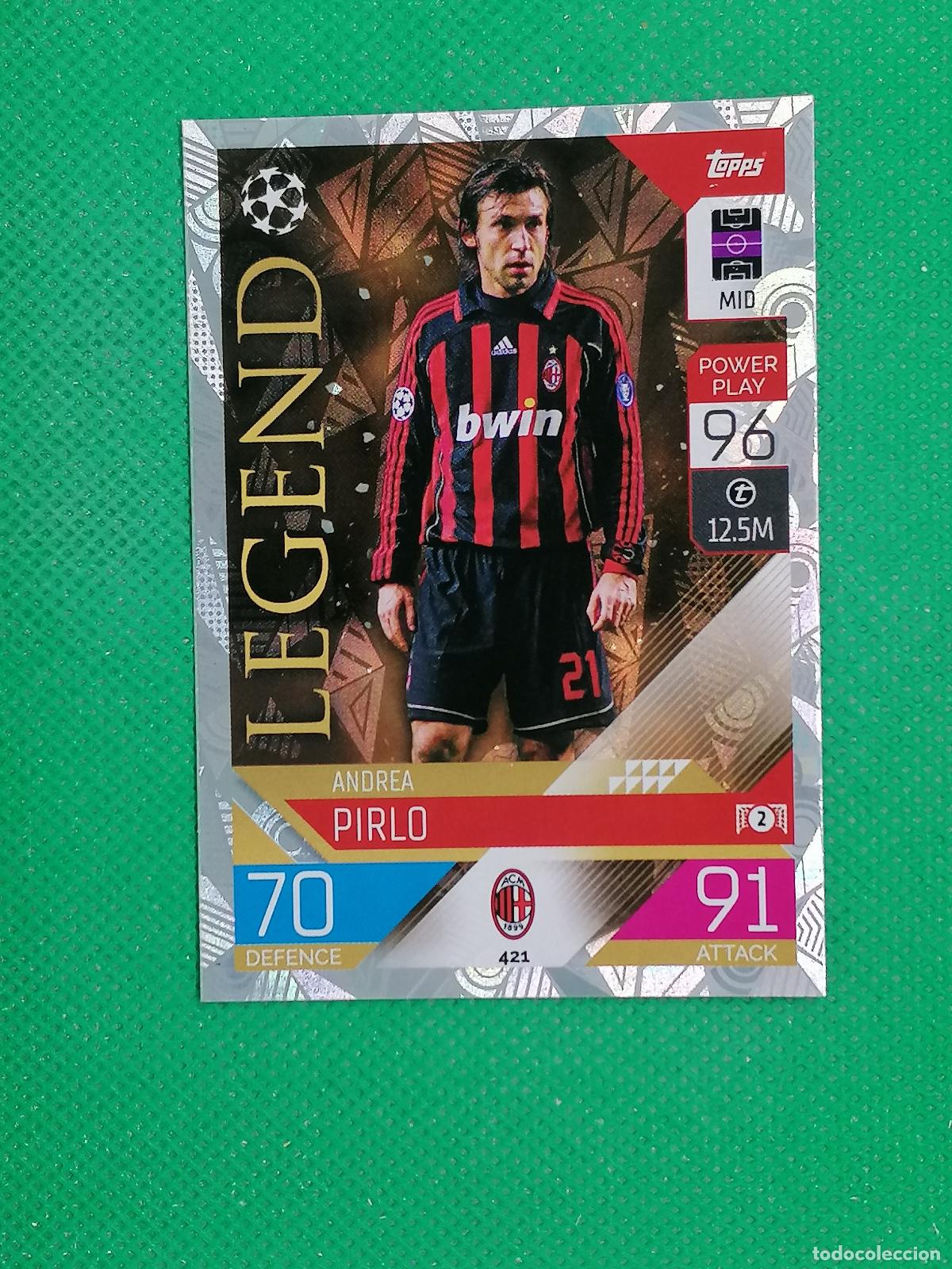 Cromos de f&uacute;tbol: 421 ANDREA PIRLO MILAN LEGEND ⚽ TOPPS MATCH ATTAX CHAMPIONS 2022 2023 22 23 ⚽