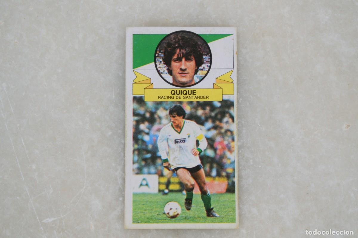 Football Stickers: LIGA 85 86 1985 1986 - QUIQUE (SANTANDER) BAJA - EDICIONES ESTE - DESPEGADO