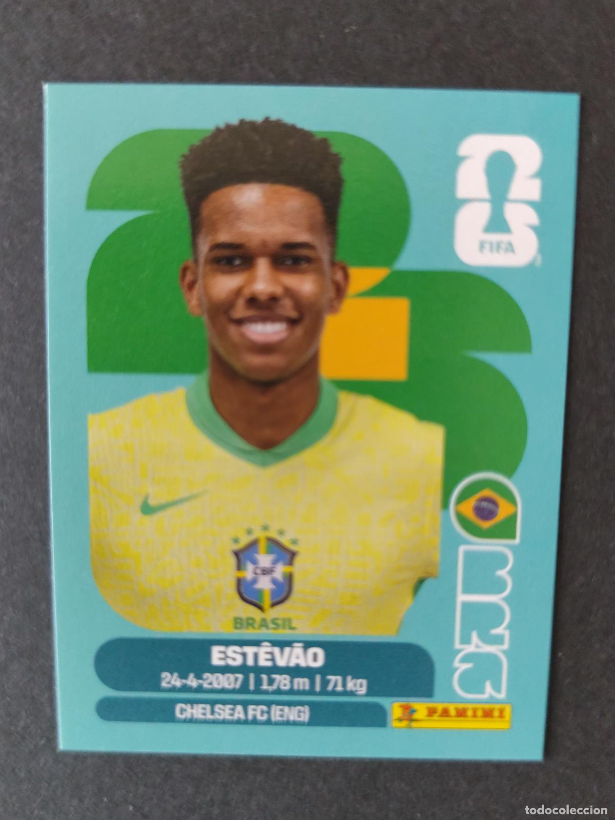Cromos de f&uacute;tbol: BRA20 EST&Eacute;V&Atilde;O 20 BRASIL MUNDIAL FIFA WORLD CUP 2026 STICKER PANINI SIN PEGAR