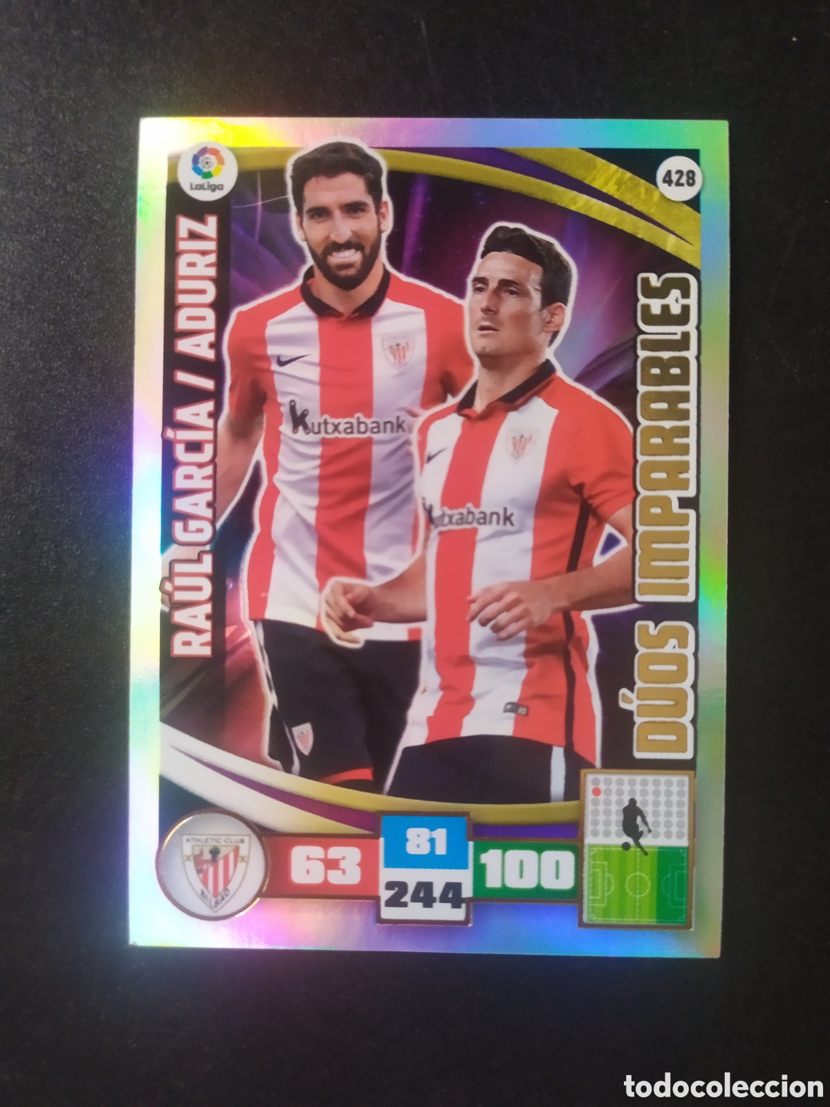 Cromos de f&uacute;tbol: Adrenalyn 2015 2016 15 16 panini Aduriz Ra&uacute;l Garc&iacute;a duos imparables n&deg; 428 Athletic Bilbao