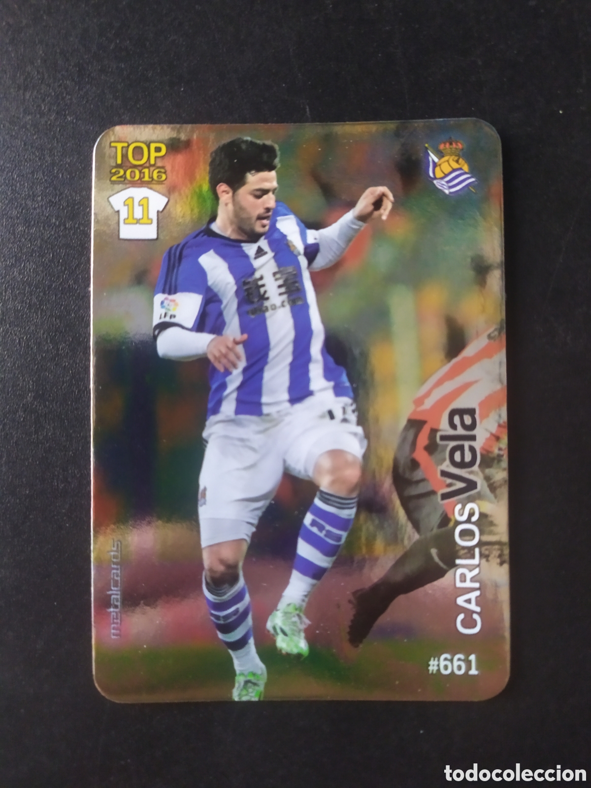 Cromos de f&uacute;tbol: Mundicromo fichas Liga 2015 2016 15 16 Vela brillo liso n&deg; 661 Real Sociedad