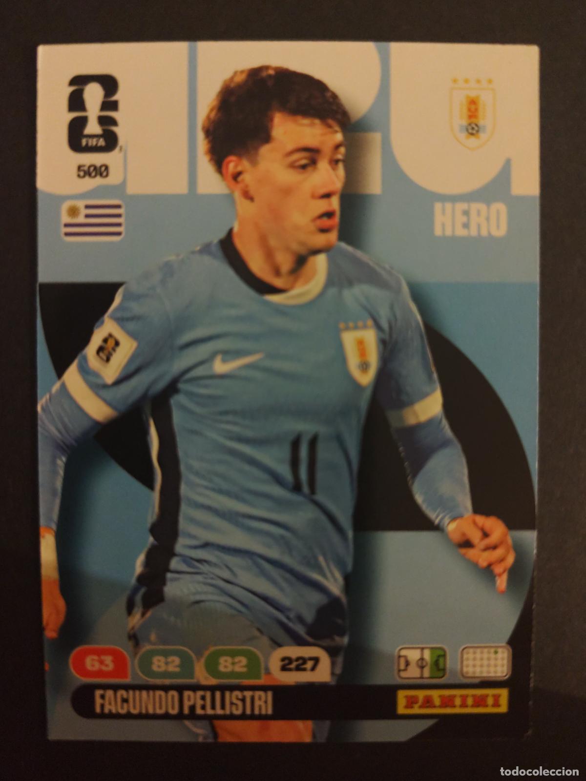 Cromos de f&uacute;tbol: 500 FACUNDO PELLISTRI URUGUAY ADRENALYN MUNDIAL FIFA WORLD CUP 2026 PANINI