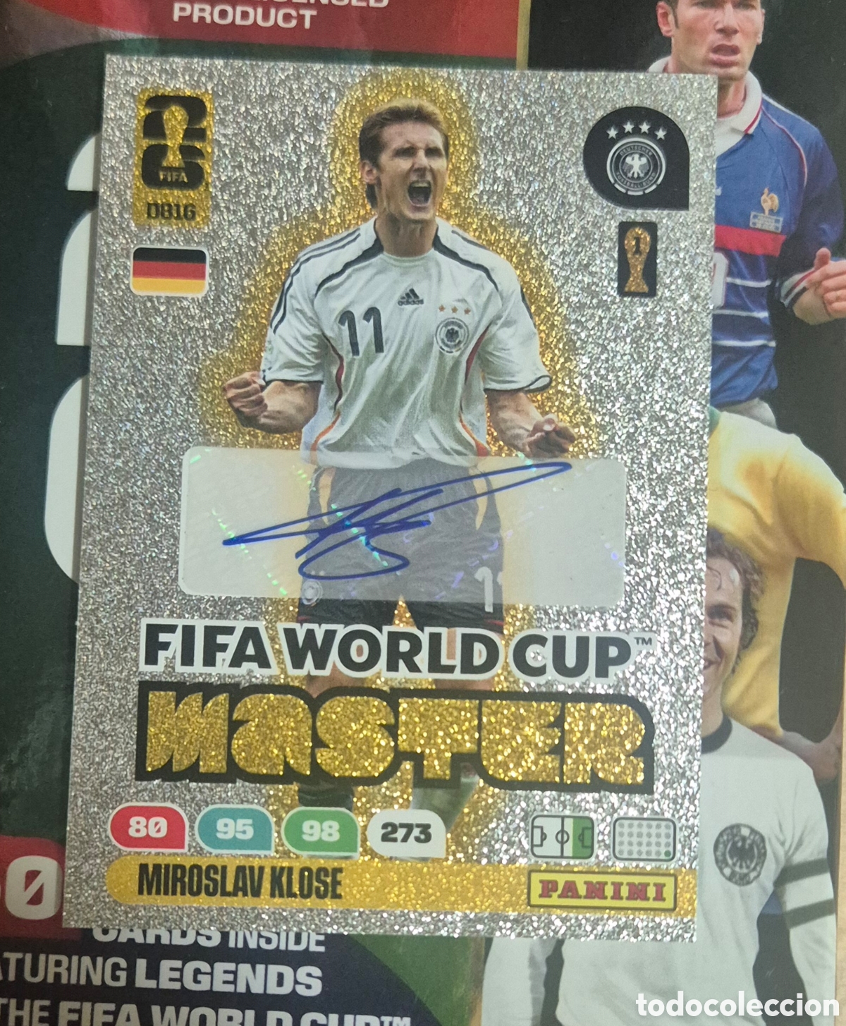 Fu&szlig;ball-Sticker: MIROSLAV KLOSE ALEMANIA FIFA WORLD CUP MASTER ADRENALYN 2026 FIFA WORLD CUP 2026 AUT&Oacute;GRAFO ORIGINAL