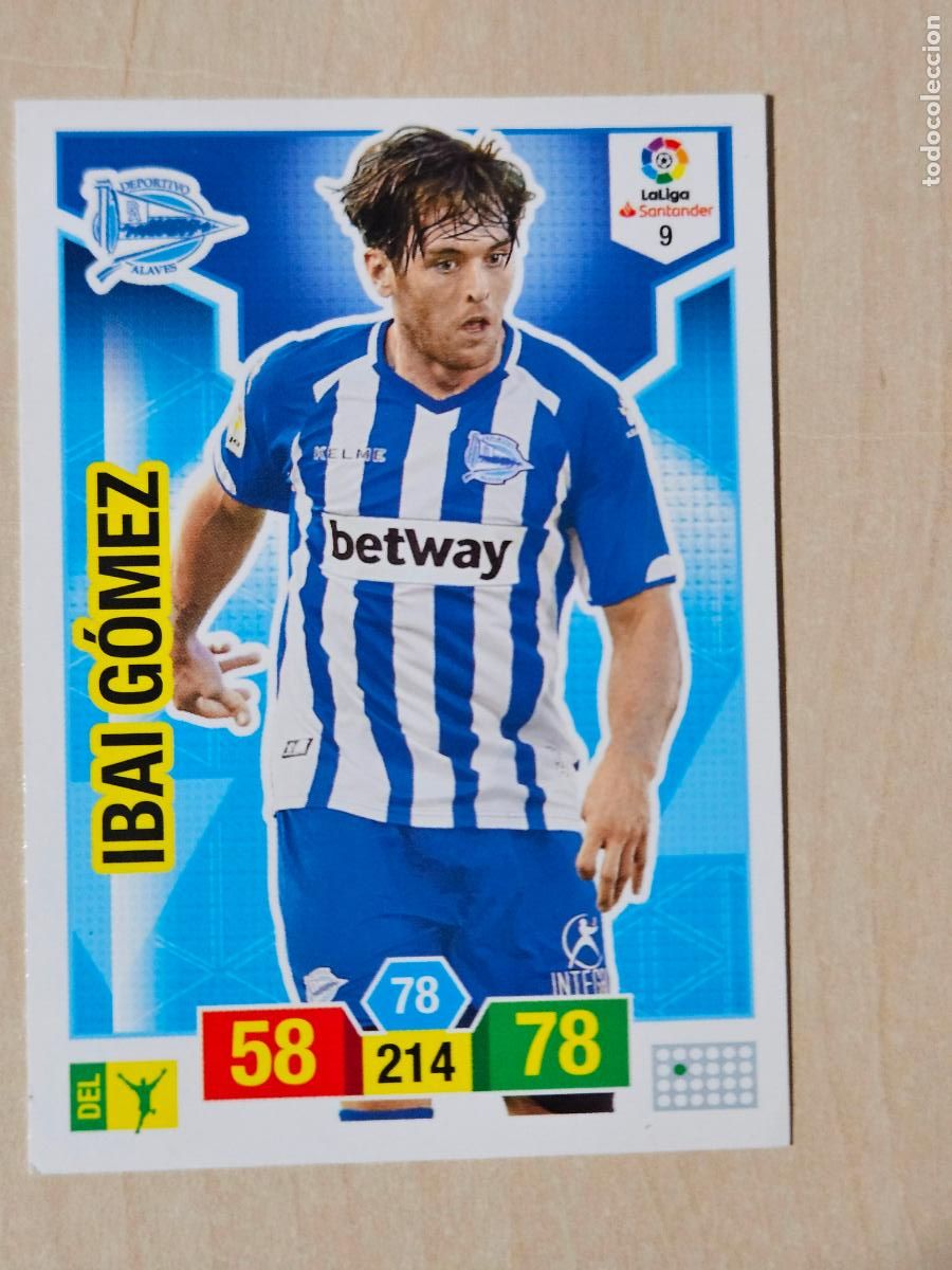 Cromos de f&uacute;tbol: FICHA N&ordm; 9 IBAI GOMEZ - ADRENALYN 18 19 - PANINI 2018 - 19 - CROMO - ALAVES