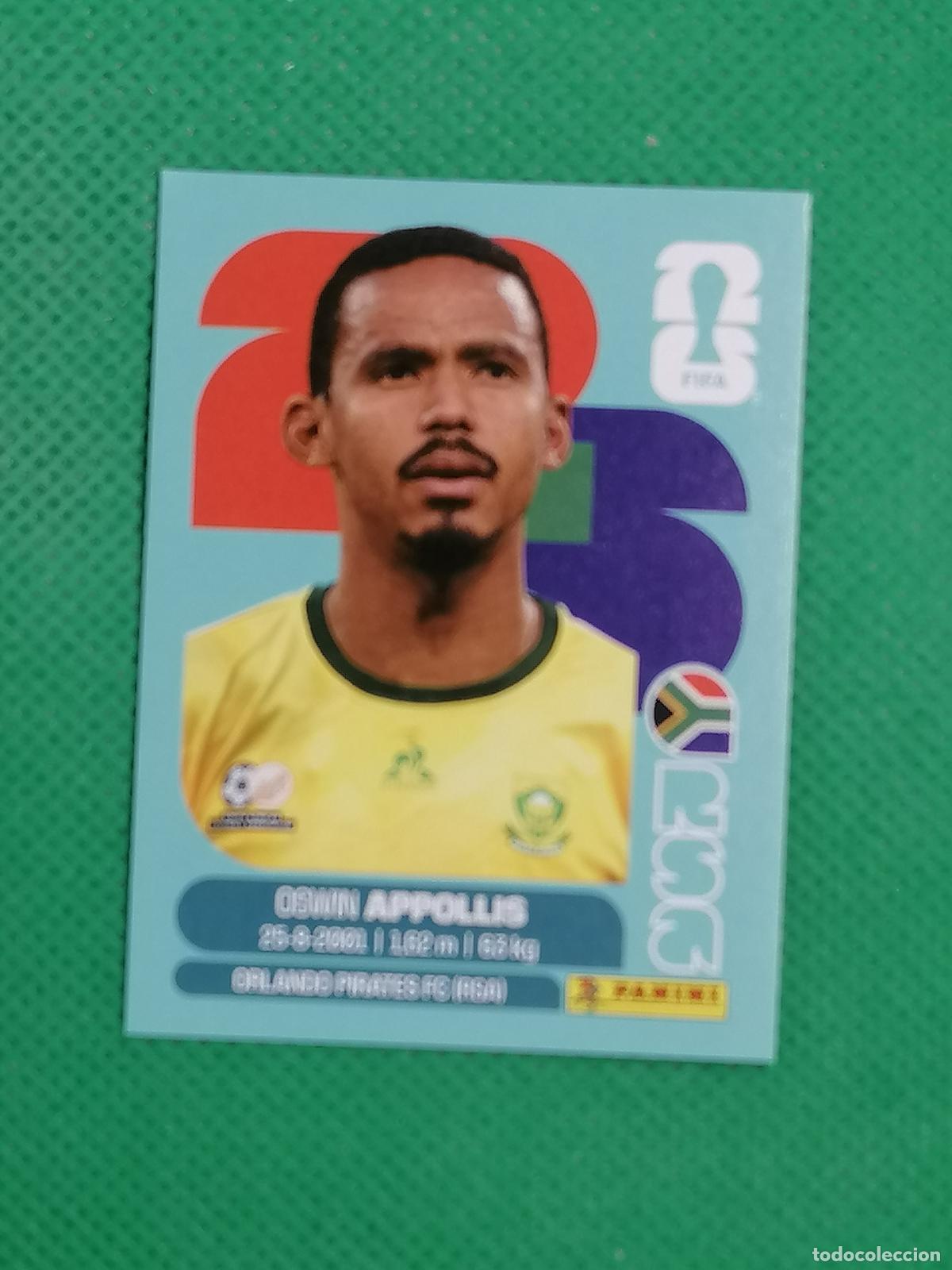 Cromos de f&uacute;tbol: RSA 20 RSA20 OSWIN APPOLLIS SUDAFRICA ⚽ PANINI FIFA MUNDIAL WORLD CUP 26 2026 STICKER ⚽