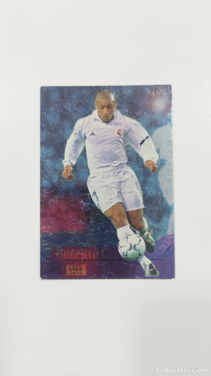 Figurine di Calcio: LAS FICHAS DE LA LIGA 2003 - ROBERTO CARLOS EL MEJOR (2002) - REAL MADRID C.F.