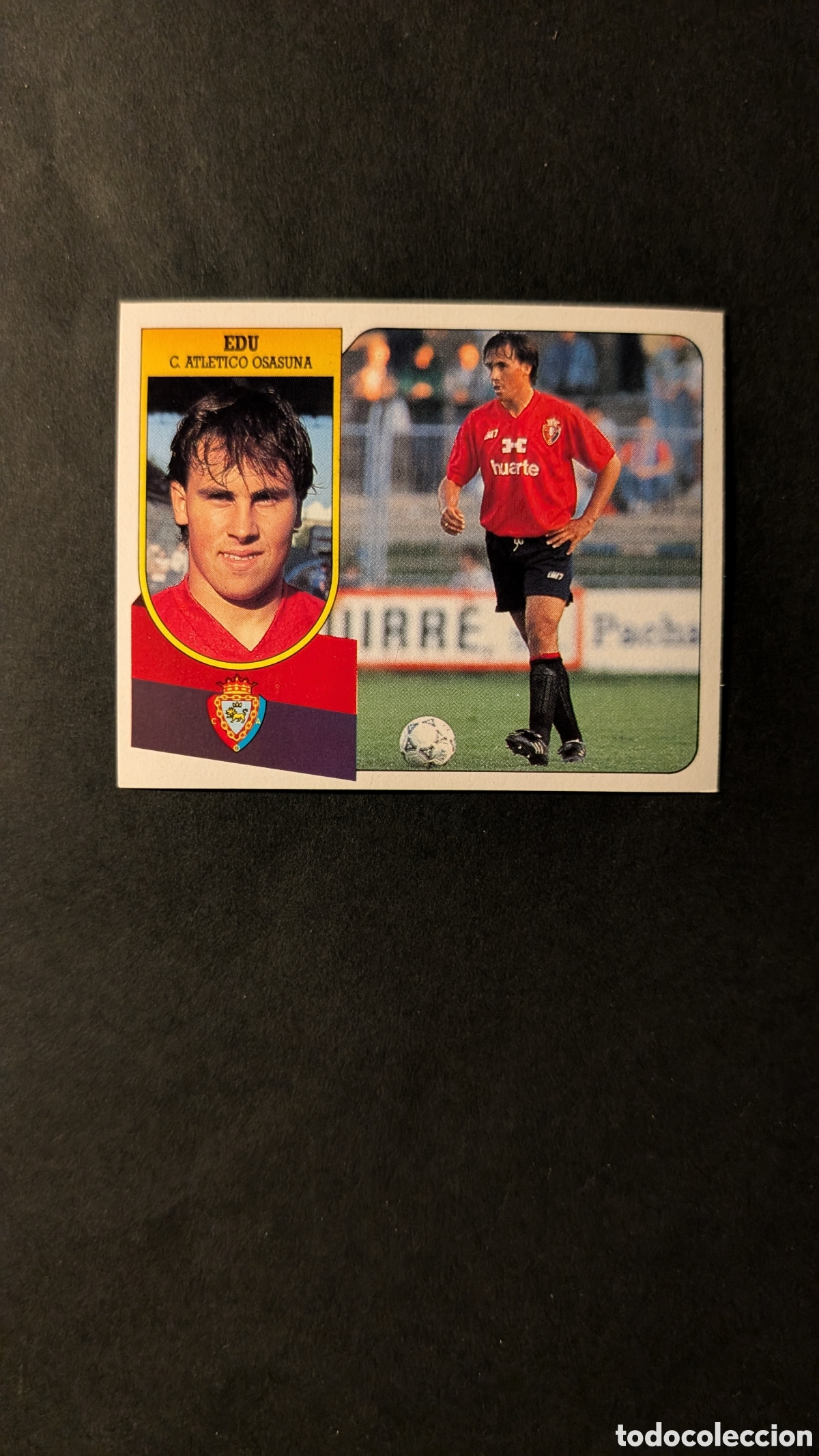 Cromos de Futebol: EDU OSASUNA FICHAJE 9 LIGA ESTE 1991/92 91 92 CARTON NUNCA PEGADO SIN PEGAR
