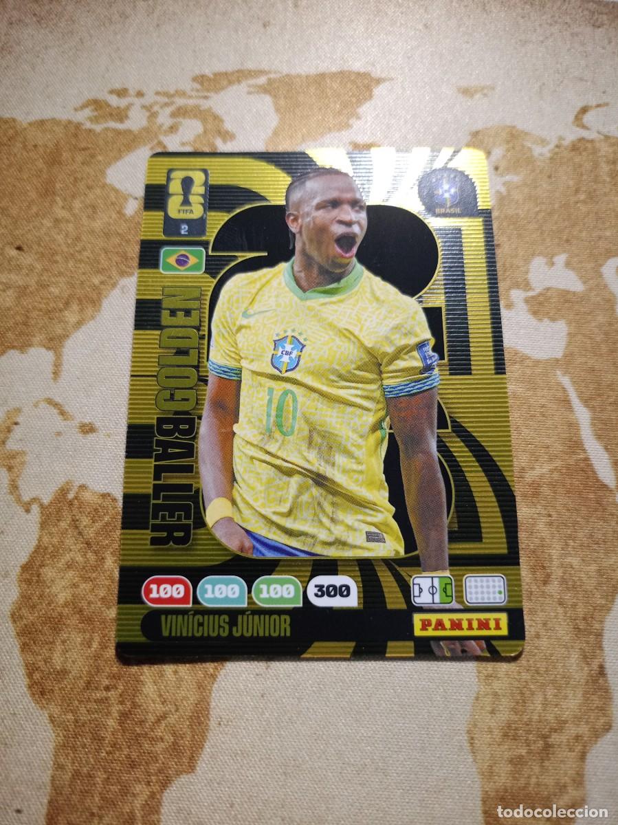 Cartes &agrave; collectionner de Football: Golden Baller 2 VINICIUS J&Uacute;NIOR Adrenalyn WORLD cup 2026