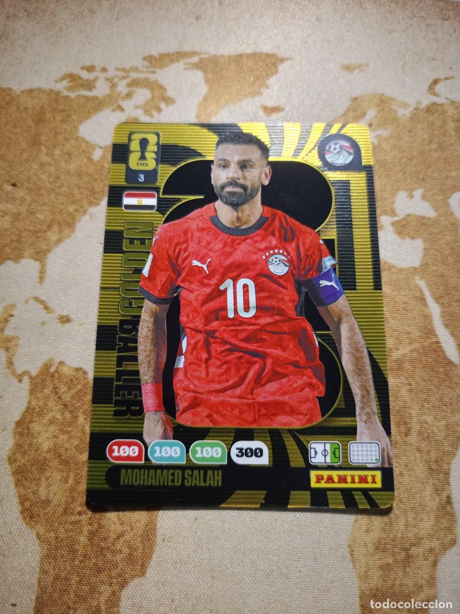 Cartes &agrave; collectionner de Football: Golden Baller 3 MOHAMED SALAH Adrenalyn WORLD cup 2026