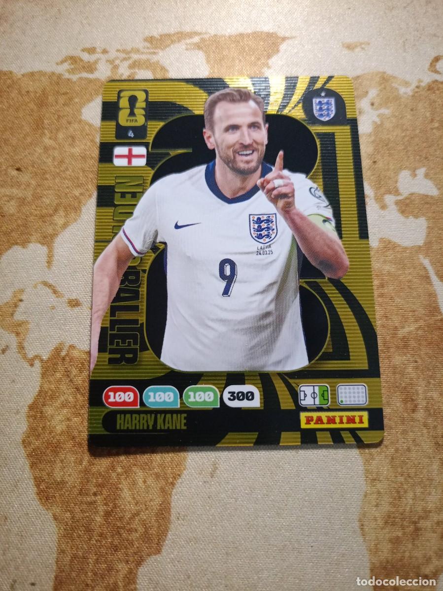 Cartes &agrave; collectionner de Football: Golden Baller 4 HARRY KANE Adrenalyn WORLD cup 2026