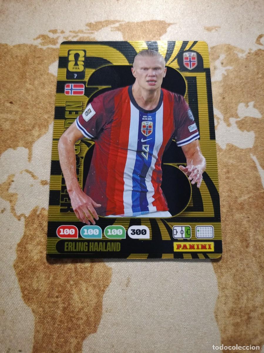 Cartes &agrave; collectionner de Football: Golden Baller 7 ERLING HAALAND Adrenalyn WORLD cup 2026