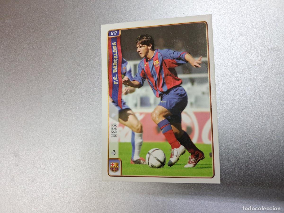 Cromos de Futebol: CROMO TARJETA MESSI ROOKIE CARD FC BARCELONA MUNDICROMO LIGA 2004 2005 NUEVO