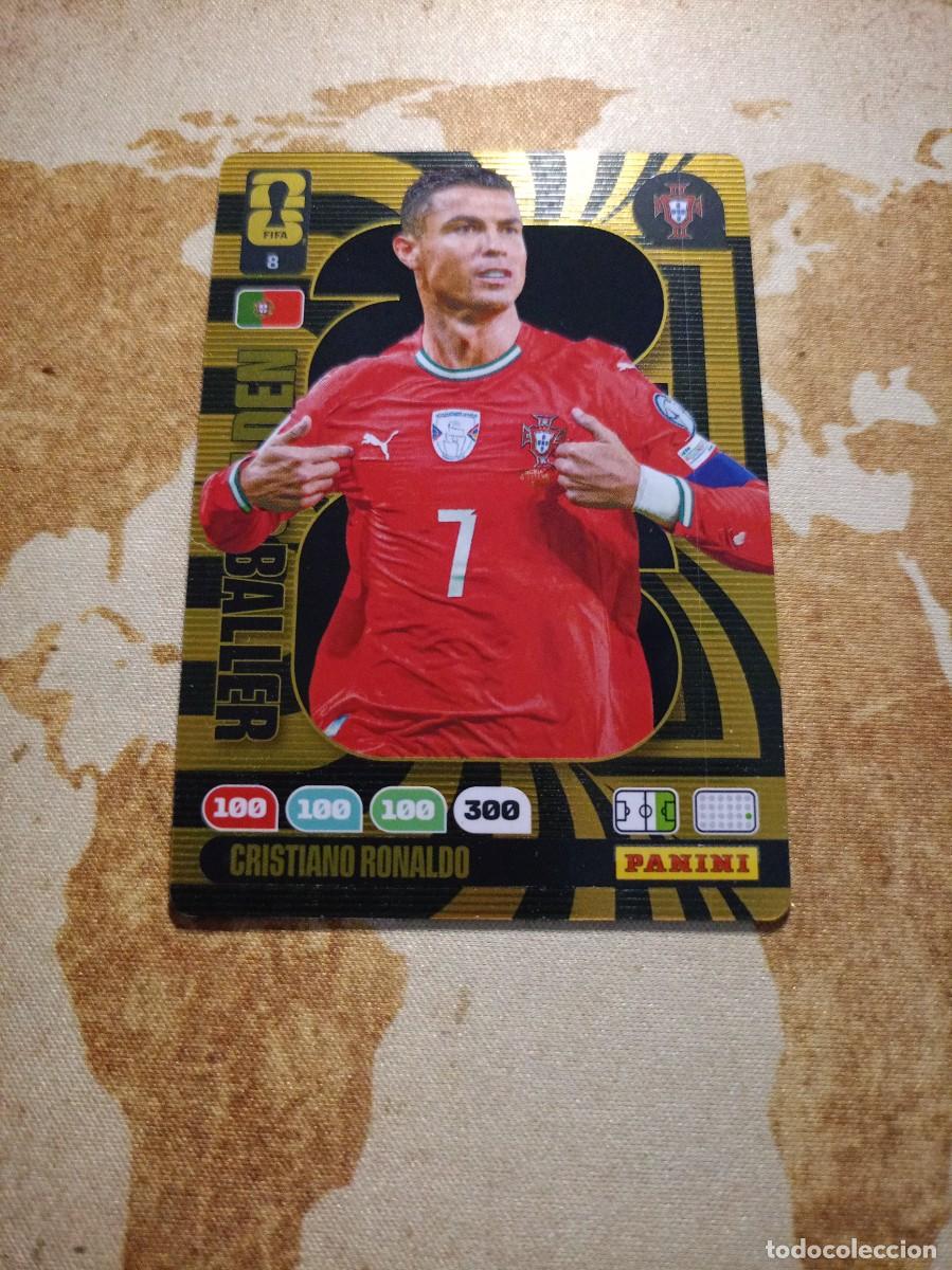 Cartes &agrave; collectionner de Football: Golden Baller 8 CRISTIANO RONALDO Adrenalyn WORLD cup 2026