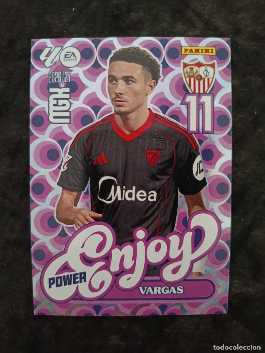 Cromos de f&uacute;tbol: MGK 2026/27 MEGACRACKS PANINI. #387P VARGAS &rdquo;ENJOY POWER&rdquo;. SEVILLA FC.