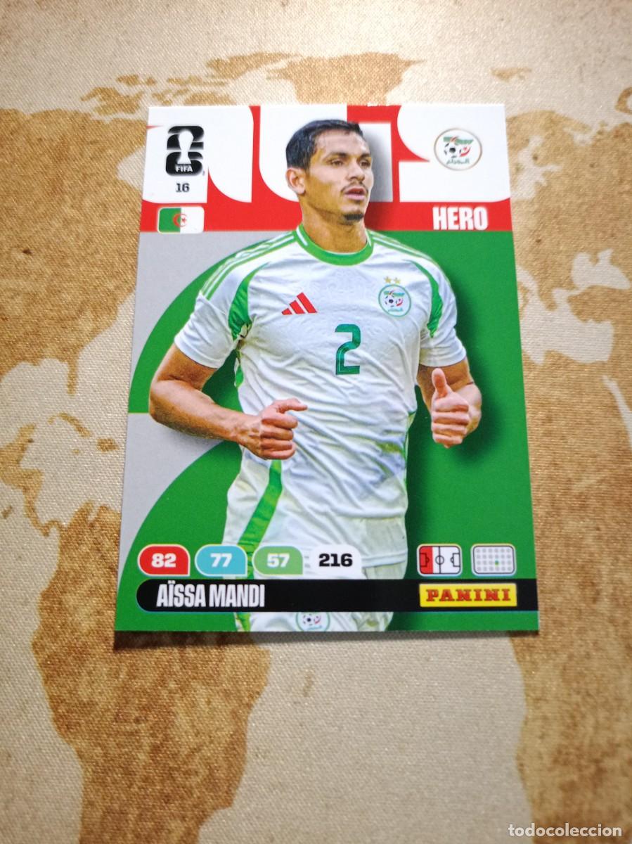 Cromos de f&uacute;tbol: Argelia 16 AISSA MANDI Adrenalyn WORLD cup 2026
