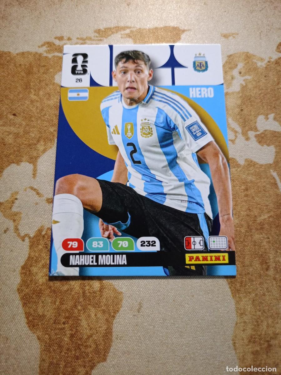 Fu&szlig;ball-Sticker: Argentinas 26 NAHUEL MOLINA Adrenalyn WORLD cup 2026