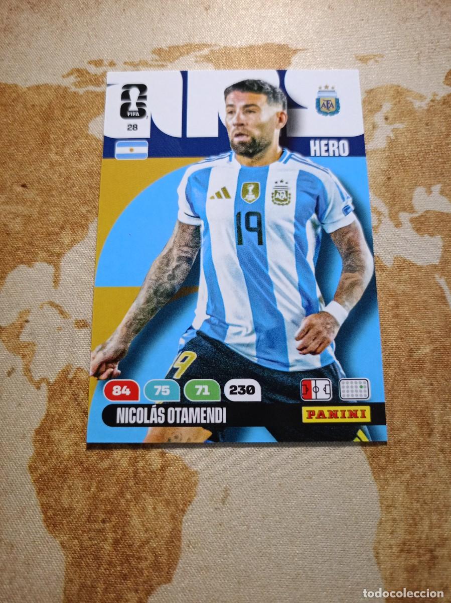 Cromos de f&uacute;tbol: Argentinas 28 NICOL&Aacute;S OTAMENDI Adrenalyn WORLD cup 2026