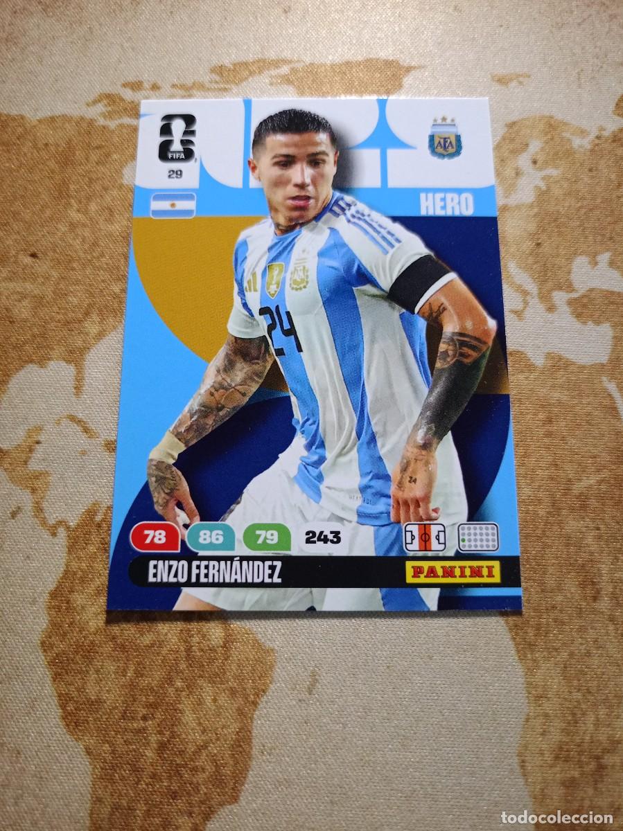 Cromos de f&uacute;tbol: Argentinas 29 ENZO FERN&Aacute;NDEZ Adrenalyn WORLD cup 2026