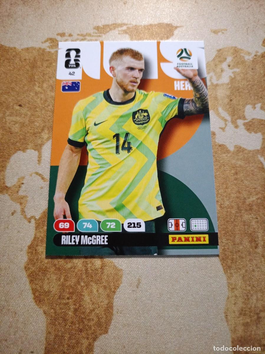 Football Stickers: Australia 42 RILEY MCGREE Adrenalyn WORLD cup 2026