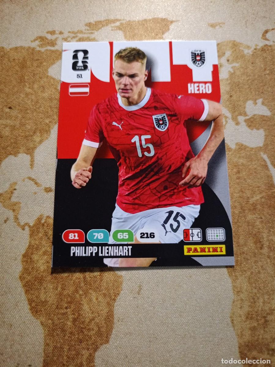 Cromos de f&uacute;tbol: Austria 51 PHILIPP LIENHART Adrenalyn WORLD cup 2026
