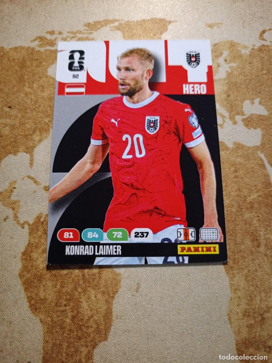 Cromos de f&uacute;tbol: Austria 52 KONRAD LAIMER Adrenalyn WORLD cup 2026