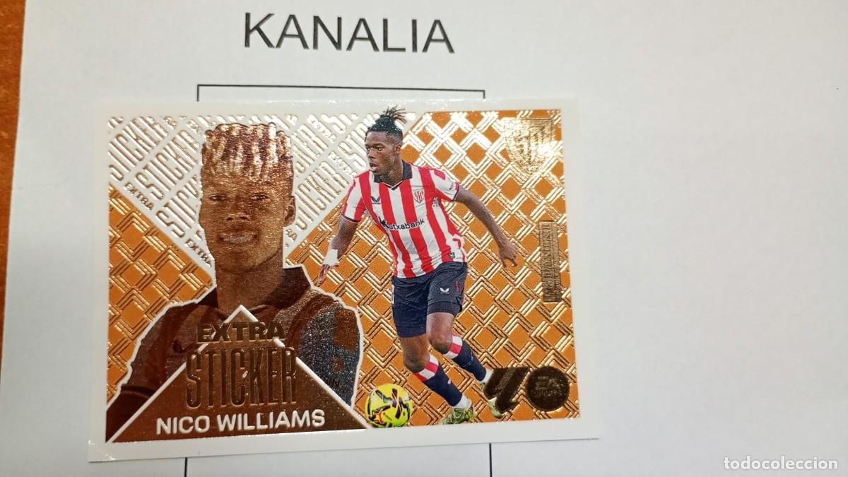 Cromos de f&uacute;tbol: Cromo Nico Williams Extra Panini Liga 2026-27 Bronze