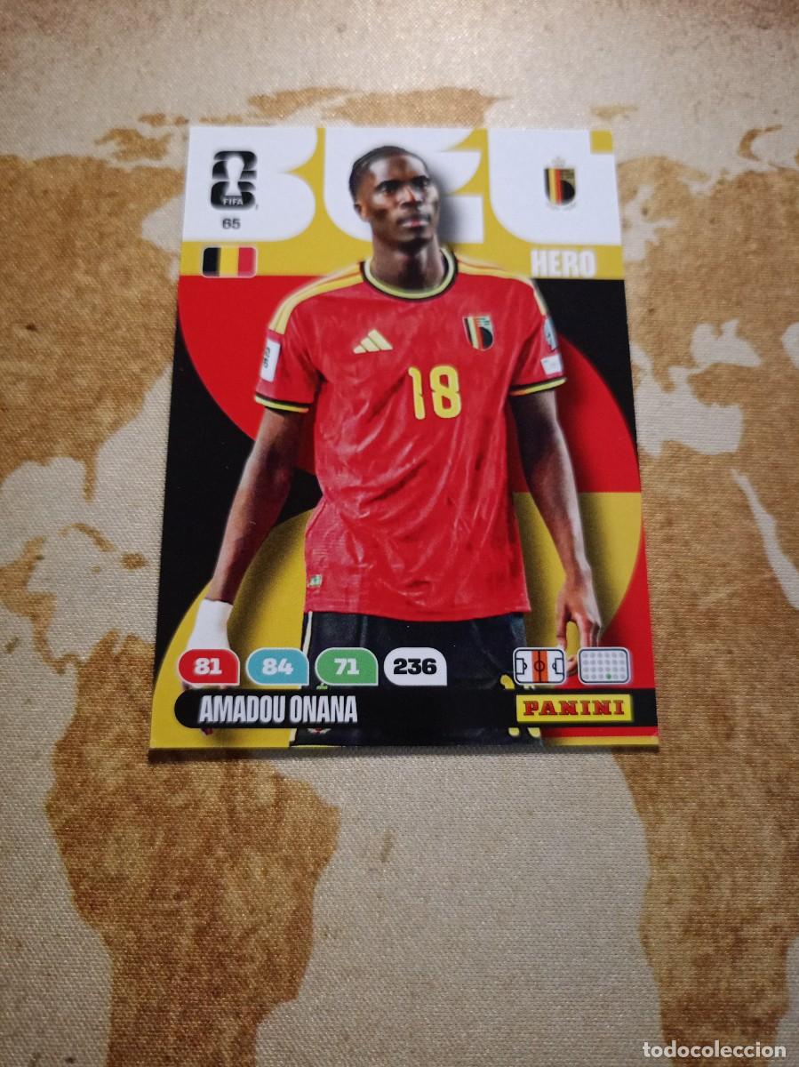 Cromos de f&uacute;tbol: B&eacute;lgica 65 AMADOU ONANA Adrenalyn WORLD cup 2026