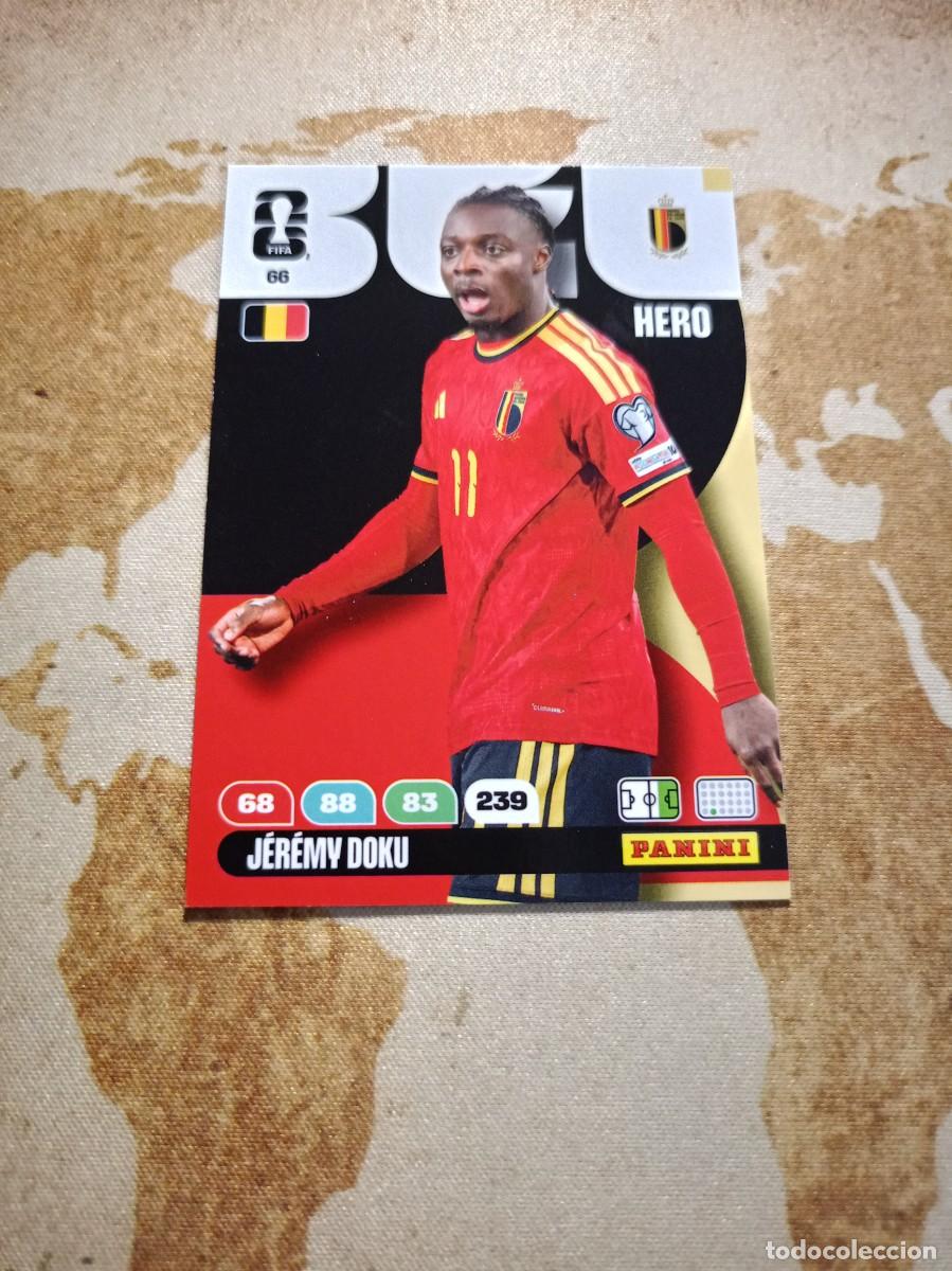 Cromos de f&uacute;tbol: B&eacute;lgica 66 J&Eacute;R&Eacute;MY DOKU Adrenalyn WORLD cup 2026