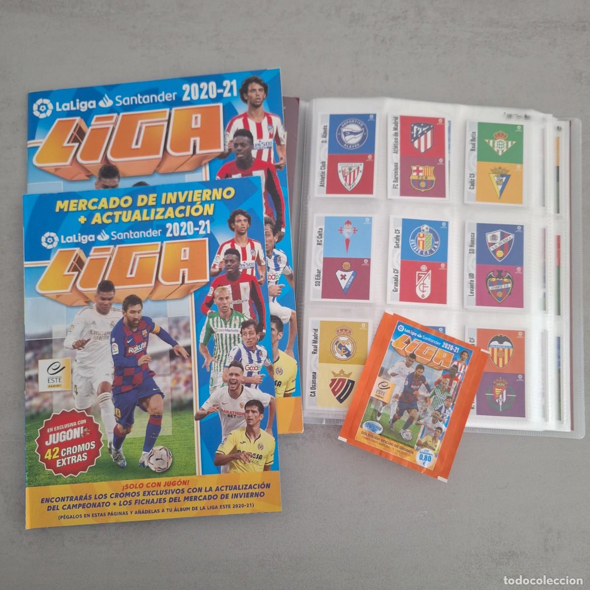 Football Stickers: Colecci&oacute;n completa sin pegar &aacute;lbum Liga Este 2020 2021 20 21 + mercado de invierno