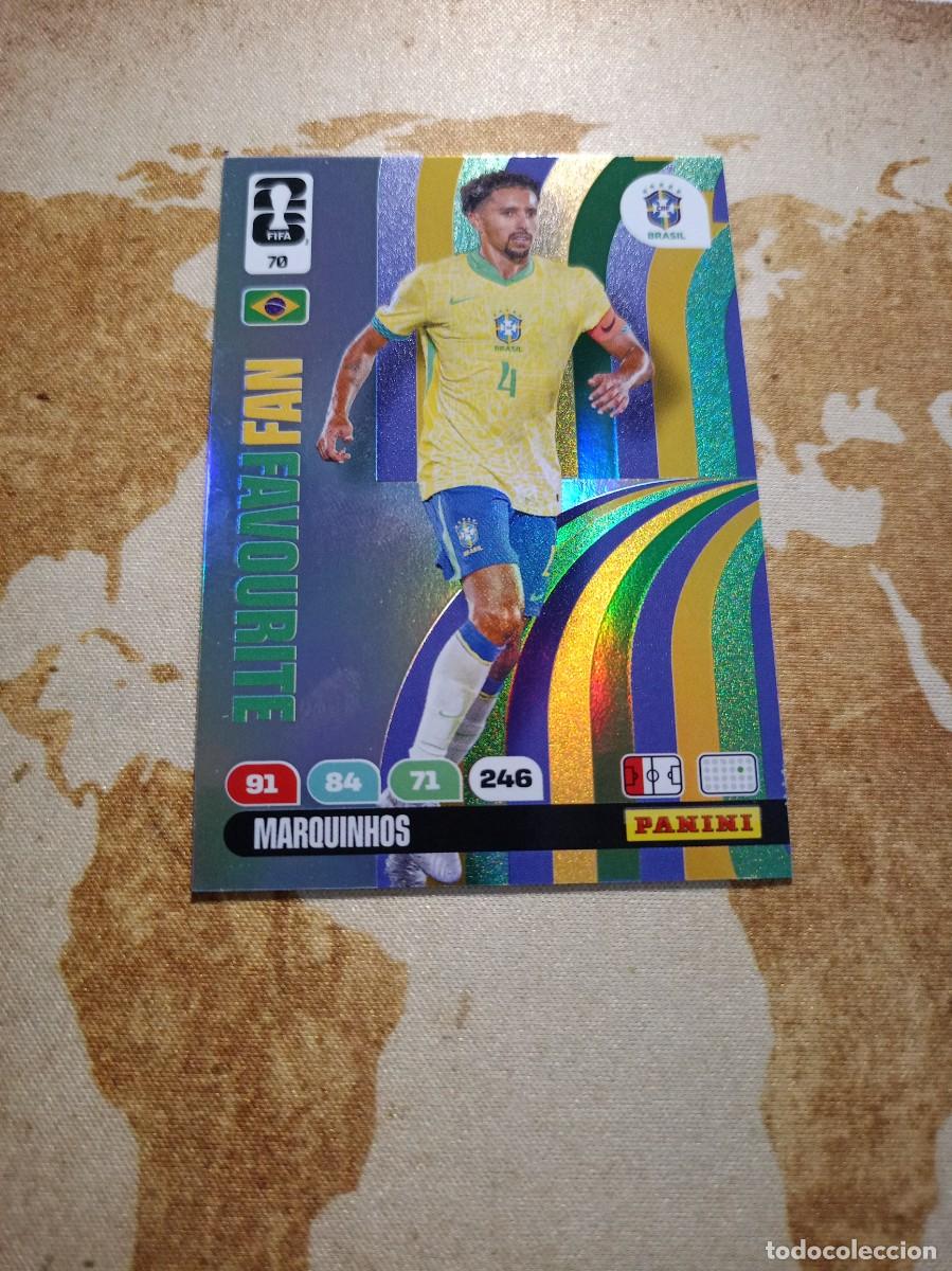 Fu&szlig;ball-Sticker: Brasil 70 MARQUINHOS Adrenalyn WORLD cup 2026