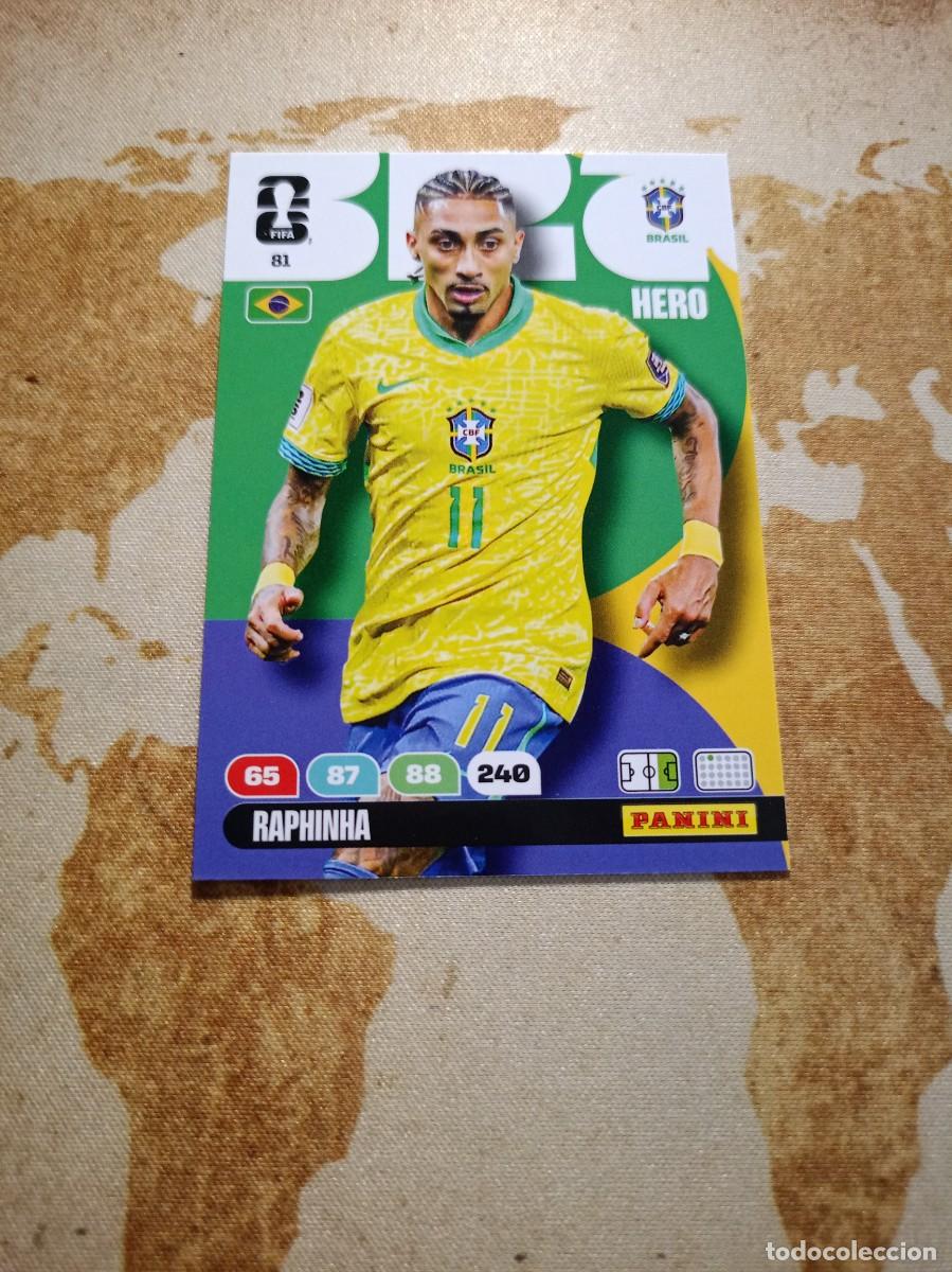 Cromos de f&uacute;tbol: Brasil 81 RAPHINHA Adrenalyn WORLD cup 2026