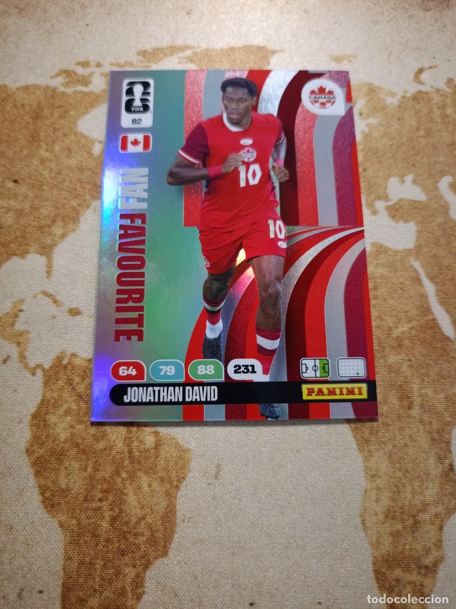 Cromos de f&uacute;tbol: Canad&aacute; 82 JONATHAN DAVID Adrenalyn WORLD cup 2026