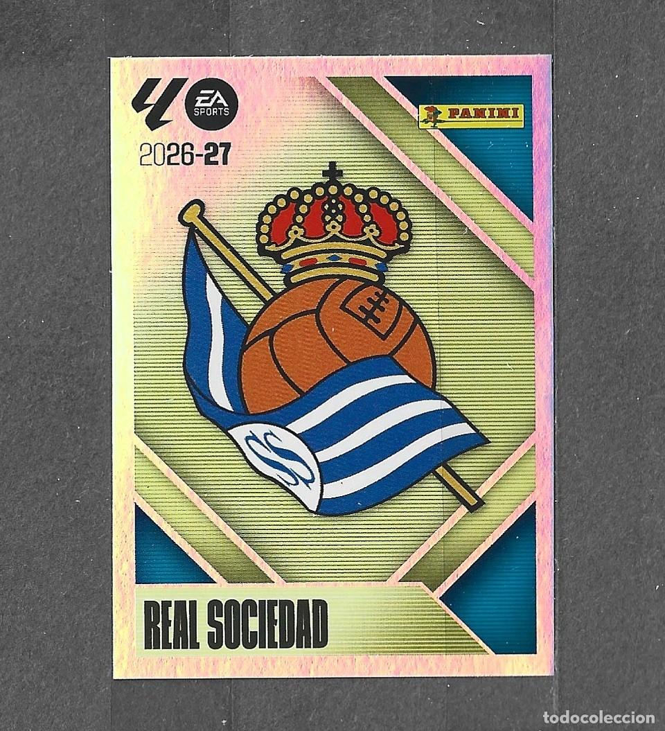 Cromos de f&uacute;tbol: Liga este 26/27 - Escudo - N&deg; 1 - Real Sociedad