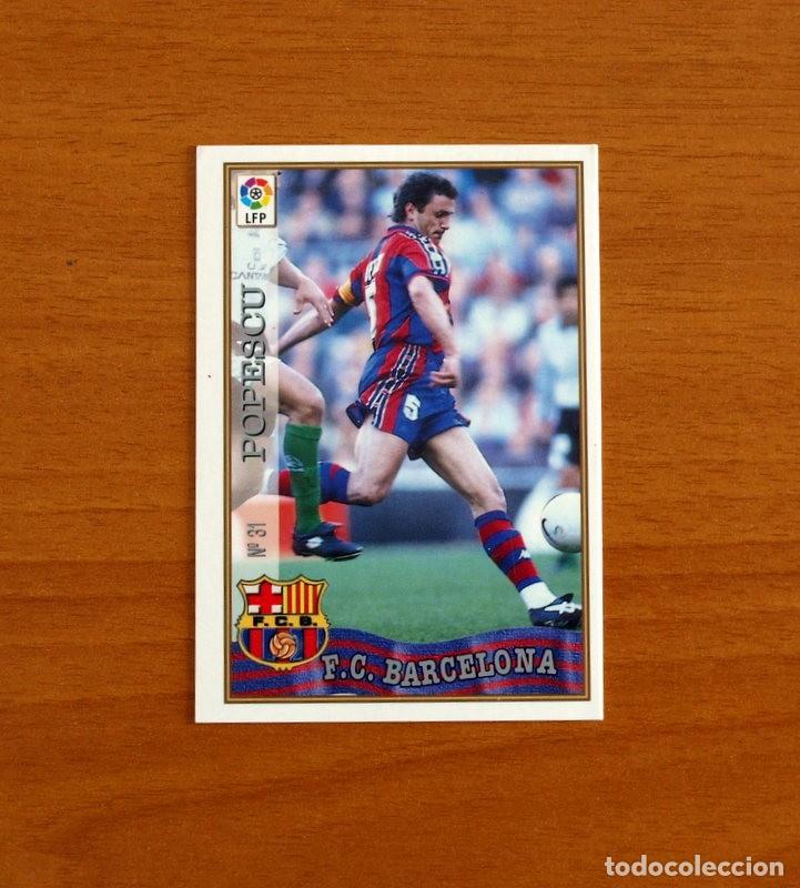 Cromos de Futebol: Barcelona - N&ordm; 31 Popescu - Mundicromo ficha de la Liga 1997-1998, 97-98