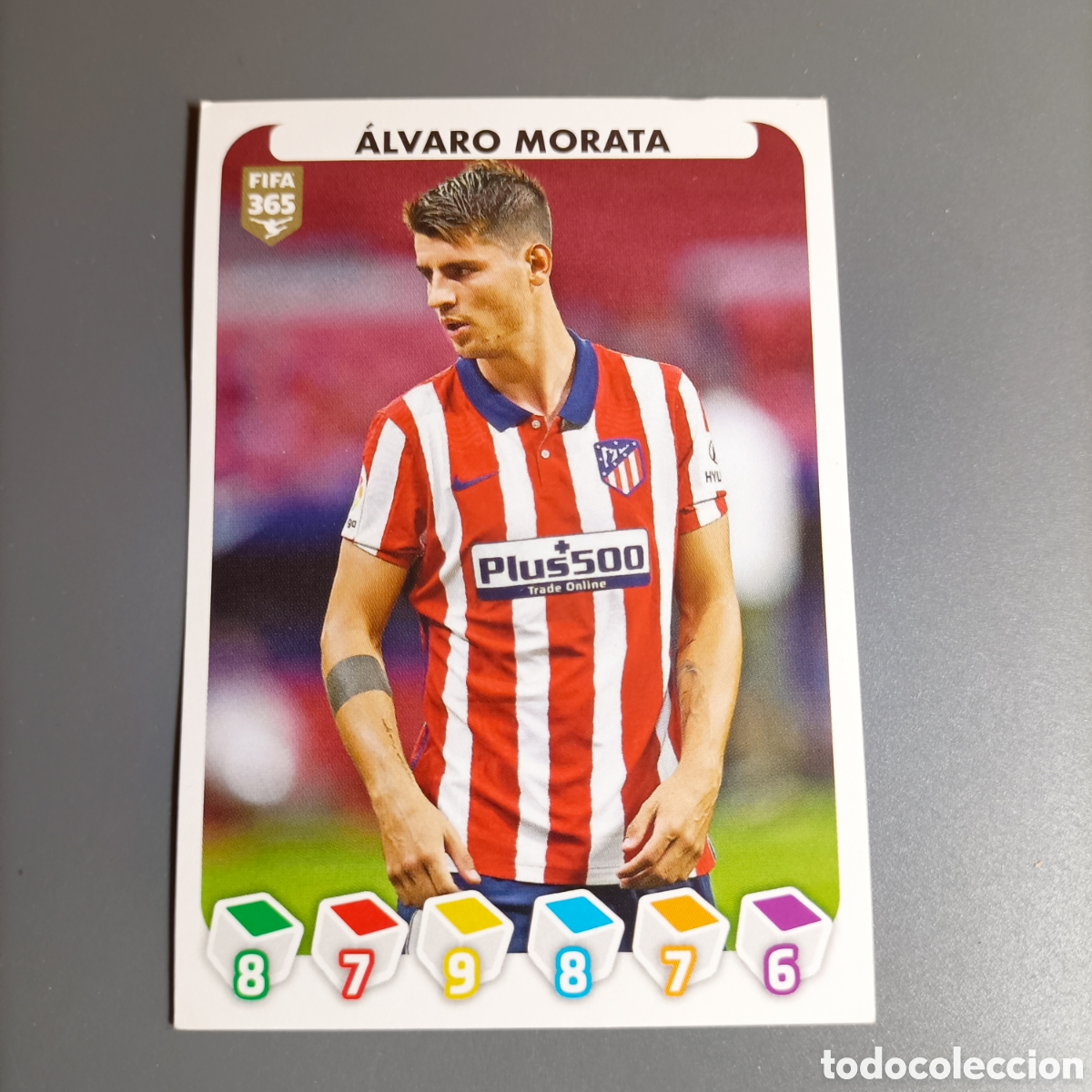 Fu&szlig;ball-Sticker: STICKER PANINI ALBUM 2021. FIFA 365 (ATL&Eacute;TICO) №139 ALVARO MORATA