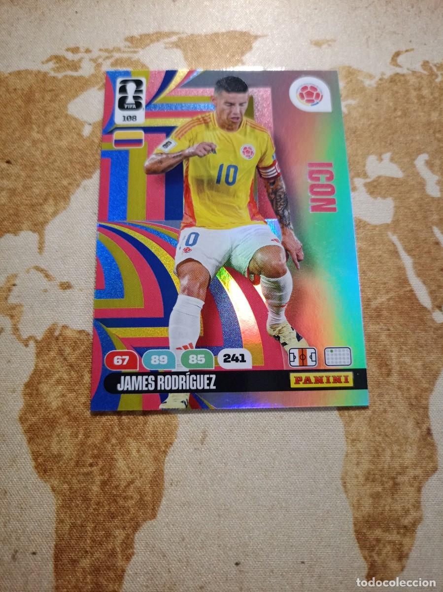 Cromos de f&uacute;tbol: Colombia 108 JAMES RODR&Iacute;GUEZ Adrenalyn WORLD cup 2026