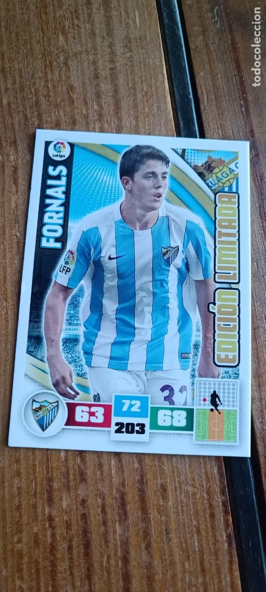 Cromos de f&uacute;tbol: Adrenalyn 15/16 Edici&oacute;n Limitada FORNALS ( Malaga) Jugon 115