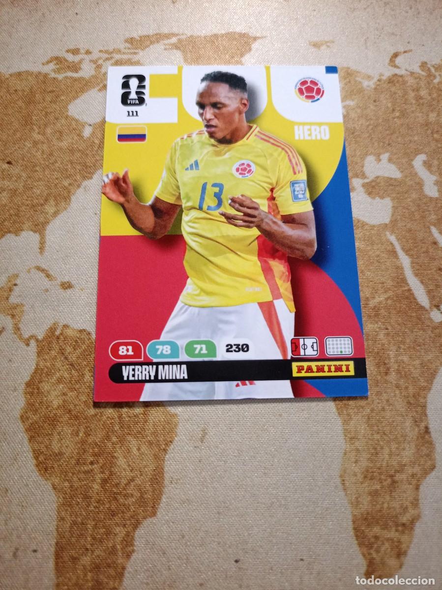 Cromos de f&uacute;tbol: Colombia 111 YERRY MINA Adrenalyn WORLD cup 2026