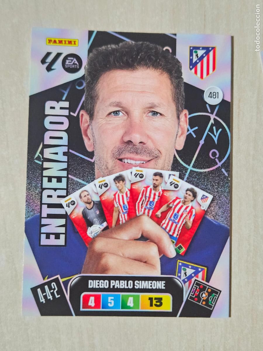 Cromos de f&uacute;tbol: FICHA N&ordm; 481 SIMEONE - ADRENALYN 25 26 - PANINI 2025 - 26 - CROMO - ENTRENADOR