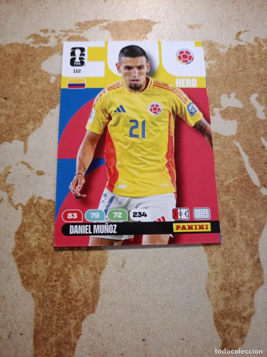 Cromos de f&uacute;tbol: Colombia 112 D&Aacute;NIEL MU&Ntilde;OZ Adrenalyn WORLD cup 2026