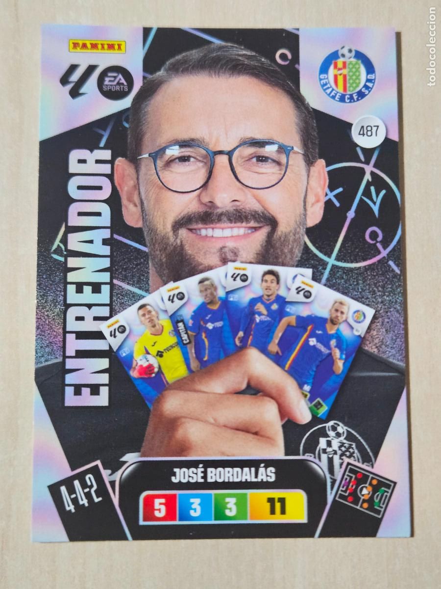 Cromos de f&uacute;tbol: FICHA N&ordm; 487 JOSE BORDALAS - ADRENALYN 25 26 - PANINI 2025 - 26 - CROMO - ENTRENADOR